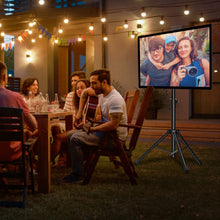 Load image into Gallery viewer, PERLESMITH TV Tripod Stand-Portable TV Stand for 23-55 Inch LED LCD OLED Flat Screen TVs-Height Adjustable Display Floor TV Stand with VESA 400x400mm, Holds up to 88lbs
