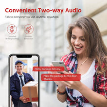 Load image into Gallery viewer, Outdoor Security Camera Victure 1080P IP65 Weatherproof Home Surveillance IP CCTV Camera 2.4G WiFi with Smart PIR Motion Detection/Night Vision/Two Way Audio Compatible with iOS &amp; Android Systerm
