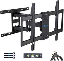Load image into Gallery viewer, RENTLIV TV Mount Full Motion with Articulating Arms for 37-70 inch Flat Curved Screen LED 4K TVs, Tilt Swivel Rotation TV Wall Mounts TV Bracket with Max VESA 600x400mm,Fits 8" 16" Wood Studs
