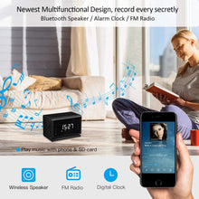 Load image into Gallery viewer, Hidden Camera Miota Spy Camera Wireless Security Nanny Cam with 1080P Full HD, WiFi, Night Vision, Motion Detection, Bluetooth Speaker,FM Radio,Cell Phone App,No Sound Recording
