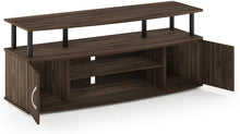 Load image into Gallery viewer, FURINNO JAYA Large Entertainment Stand for TV Up to 50 Inch, Columbia Walnut\/Black

