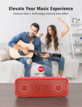 Load image into Gallery viewer, Vtin R2 Bluetooth Speaker, Portable Bluetooth Speakers w\/DSP Bass Technology, 14W Powerful Speaker for HD Sound, 24H Playtime, IPX6 Waterproof Outdoor Speaker Built in Mic for Home and Outdoors

