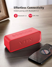 Load image into Gallery viewer, Vtin R2 Bluetooth Speaker, Portable Bluetooth Speakers w\/DSP Bass Technology, 14W Powerful Speaker for HD Sound, 24H Playtime, IPX6 Waterproof Outdoor Speaker Built in Mic for Home and Outdoors
