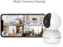 Load image into Gallery viewer, blurams 1080p Dome Security Camera | PTZ Surveillance System with Motion/Sound Detection, Smart AI Alerts, Privacy Mode, Night Vision, Two-Way Audio | Cloud/Local Storage Available | Works with Alexa
