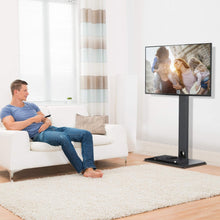 Load image into Gallery viewer, PERLESMITH Universal Floor TV Stand/Base with Swivel Mount for Most 32-65 inch LCD LED TVs - Height Adjustable, Cable Management and Space Saving, VESA 600x400mm, Perfect for Corner &amp; Bedroom
