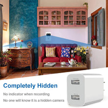 Load image into Gallery viewer, Spy Camera Wireless Hidden WiFi Camera with Remote Viewing, 2020 Newest Version 1080P HD Nanny Cam/Security Camera Indoor Video Recorder Motion Activated, Support iOS/Android, White, No Audio
