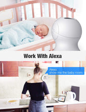 Load image into Gallery viewer, Pet Camera, Security Camera Conico 1080P HD Wireless Camera with Sound Motion Detection Two-Way Audio,Pan\/Tilt\/Zoom WiFi Surveillance Camera,Home Security Baby Cam with Night Vision Works with Alexa
