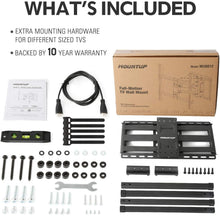 Load image into Gallery viewer, MOUNTUP Full Motion TV Wall Mount Bracket for 42-70 Inch Flat Screen/Curved TVs, Wall Mount TV Bracket - Articulating Arms with Smooth Extension, Swivel, Tilt, Max VESA 600x400mm and 100LBS, MU0012

