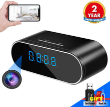 Load image into Gallery viewer, WEMLB WB-726 HD 1080 P WiFi Hidden Camera Alarm Clock Night Vision/Motion Detection/Loop Recording Wireless Security Camera for Home Surveillance - Spy Cameras
