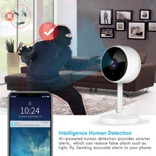 Load image into Gallery viewer, Home Security Camera, Littlelf 1080P Indoor WiFi Surveillance IP Camera with Manual Night Vision, 2-Way Audio, Human Motion Dectetion for Pet/Office/Baby Monitor, Worked with Alexa - 2 Pack

