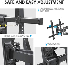Load image into Gallery viewer, MOUNTUP Full Motion TV Wall Mount Bracket for 42-70 Inch Flat Screen/Curved TVs, Wall Mount TV Bracket - Articulating Arms with Smooth Extension, Swivel, Tilt, Max VESA 600x400mm and 100LBS, MU0012
