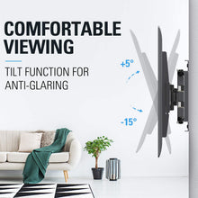 Load image into Gallery viewer, Mounting Dream TV Mount Full Motion TV Wall Mounts for 26-55 inch, Some up to 65 inch LED, LCD Flat Screen TV, Wall Mount Bracket up to VESA 400 x 400mm 99 lbs. Fits 16”, 18”, 24” Wood Studs MD2380-24

