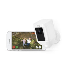 Load image into Gallery viewer, Ring Spotlight Cam Battery HD Security Camera with Built Two-Way Talk and a Siren Alarm, White, Works with Alexa

