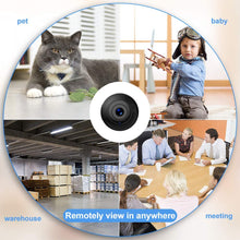 Load image into Gallery viewer, OUCAM Wireless Spy Camera with Audio and Video Recording, WiFi Surveillance Camera Mini Hidden Camera Baby Monitor Nanny Cam Night Vision Motion Detection with iOS and Android
