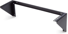 Load image into Gallery viewer, StarTech.com 1U Wall Mount Patch Panel Bracket – 19 in – Steel - Vertical Mounting Bracket for Networking and Data Equipment (RK119WALLV),Black
