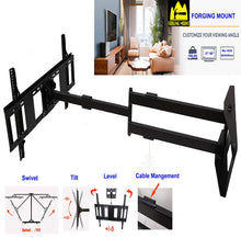 Load image into Gallery viewer, FORGING MOUNT Long Arm TV Mount Full Motion TV Bracket with 42 inch Long Extension Articulating TV Wall Mount for 37 to 80 Inch Flat\/Curve TVs, VESA 600x400mm Compatible, Holds up to 100 lbs

