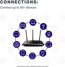 Load image into Gallery viewer, TP-Link AC1750 Smart WiFi Router - Dual Band Gigabit Wireless Internet Router for Home, Works with Alexa, VPN Server, Parental Control&amp;QoS (Archer A7)
