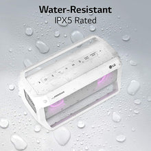 Load image into Gallery viewer, LG PK5W XBOOM Go Water-Resistant Wireless Bluetooth Party Speaker with Up to 18 Hours Playback - White
