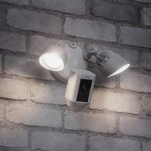 Load image into Gallery viewer, Ring Floodlight Camera Motion-Activated HD Security Cam Two-Way Talk and Siren Alarm, White
