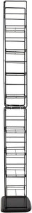 Atlantic Adjustable Wire Media Rack - Heavy Gauge Steel, Holds 153CDs, 72 DVDs, 8 Adjustable Shelves PN78205091