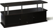 Load image into Gallery viewer, Convenience Concepts 151202 Designs2Go TV Stand with 3 Cabinets, Black

