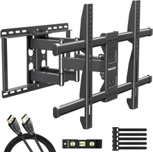 Load image into Gallery viewer, MOUNTUP Full Motion TV Wall Mount Bracket for 42-70 Inch Flat Screen/Curved TVs, Wall Mount TV Bracket - Articulating Arms with Smooth Extension, Swivel, Tilt, Max VESA 600x400mm and 100LBS, MU0012
