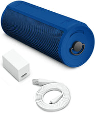 Load image into Gallery viewer, Ultimate Ears BLAST Portable Waterproof Wi-Fi and Bluetooth Speaker + Power Up Charging Dock with Hands-Free Amazon Alexa Voice Control - Blue Steel
