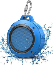 Load image into Gallery viewer, Outdoor Waterproof Bluetooth Speaker,Kunodi Wireless Portable Mini Shower Travel Speaker with Subwoofer, Enhanced Bass, Built in Mic for Sports, Pool, Beach, Hiking, Camping (Red)
