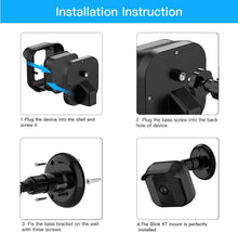 Load image into Gallery viewer, Blink XT XT2 Camera Wall Mount Bracket ,Weather Proof 360 Degree Protective Adjustable Indoor\/Outdoor Mount and Cover for Blink XT XT2 Home Security Camera Anti-Sun Glare UV Protection Black(3 Pack)
