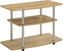 Load image into Gallery viewer, Convenience Concepts 131020 Designs2Go 3-Tier TV Stand, Black
