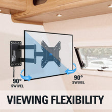 Load image into Gallery viewer, Mounting Dream Lockable RV TV Mount for 17-43 inch TV, RV Mount for Camper Trailer Motor Home Boat Truck, Full Motion Unique One Step Lock Design RV TV Wall Mount, 200mm VESA 44 lbs. MD2210
