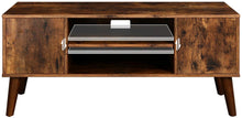 Load image into Gallery viewer, VASAGLE Retro TV Stand, TV Console, Mid-Century Modern Entertainment Center for Flat Screen TV Cable Box, Gaming Consoles, in Living Room, Entertainment Room, Office ULTV08BX
