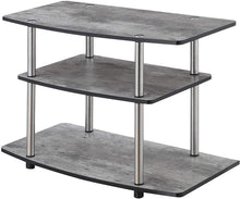 Load image into Gallery viewer, Convenience Concepts 131020 Designs2Go 3-Tier TV Stand, Black
