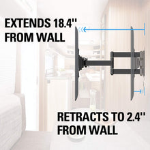 Load image into Gallery viewer, Mounting Dream Lockable RV TV Mount for 17-43 inch TV, RV Mount for Camper Trailer Motor Home Boat Truck, Full Motion Unique One Step Lock Design RV TV Wall Mount, 200mm VESA 44 lbs. MD2210
