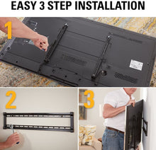 Load image into Gallery viewer, Sanus Super Low Profile Fixed Position TV Wall Mount Bracket for 40" - 80" TVs - Features Slim 1” Profile, Easy Access to Cables, Simple Install - OLL15-B1
