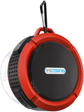 Load image into Gallery viewer, VicTsing SoundHot C6 Portable Bluetooth Speaker, Waterproof Bluetooth Speaker with 6H Playtime, Loud HD Sound, Shower Speaker with Suction Cup &amp; Sturdy Hook, Compatible with iOS, Android, PC, Pad
