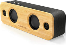 Load image into Gallery viewer, AOMAIS Life Bluetooth Speakers, 30W Loud Home Party Wireless Speaker, 2 Woofer &amp; 2 Tweeters for Super Bass Stereo Sound, 100 Ft Bluetooth V5.0 and 12-Hour Playtime Subwoofer - Imitation Bamboo Panel
