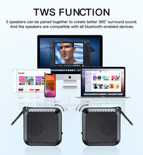 Load image into Gallery viewer, LEZII IPX8 Waterproof Bluetooth Speaker - Small Portable Wireless Speakers, 10W Bass Sound, 12h Playtime, Floating Speaker for Shower Beach Pool Party
