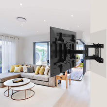 Load image into Gallery viewer, Full Motion TV Wall Mount Articulating Arms Swivel Tilt Rotation for Most 37-70 Inch OLED, LCD, LED Flat Curved TVs, Extension to 24 inch Wood Stud up to 132lbs Max VESA 600x400mm by Pipishell
