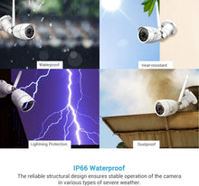 Load image into Gallery viewer, Outdoor Security Camera, Septekon 1080P Home Wireless WiFi Surveillance Camera with IP66 Waterproof, Night Vision, Motion Detection, Remote Access, Compatible with Alexa-S40
