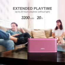 Load image into Gallery viewer, DOSS SoundBox Plus Portable Wireless Bluetooth Speaker with HD Sound and Deep Bass, Wireless Stereo Pairing, Built-in Mic, 20H Playtime, Portable Wireless Speaker for Home, Outdoor, Travel-Pink
