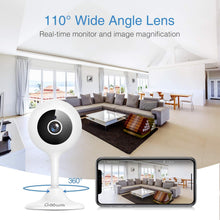 Load image into Gallery viewer, WiFi Camera Indoor, Goowls 1080p HD Home Security Camera 2.4GHz Wired IP Dog Camera for Baby/Pet/Nanny with Motion Detection Night Vision 2-Way Audio Cloud &amp; SD Card Storage Compatible with Alexa
