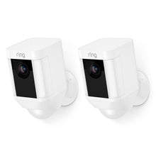 Load image into Gallery viewer, Ring Spotlight Cam Battery HD Security Camera with Built Two-Way Talk and a Siren Alarm, White, Works with Alexa
