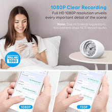 Load image into Gallery viewer, Omples Hidden Camera Spy Camera Wireless Security Nanny Cam with 1080P Full HD, WiFi, Night Vision, Cell Phone App, No Sound Recording
