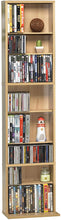 Load image into Gallery viewer, Atlantic Summit Adjustable Media Cabinet - Holds 261 CDs, 114 DVDs or 132 Blu-Rays, 6 Adjustable and 3 Fixed Shelves PN74735728 in Maple
