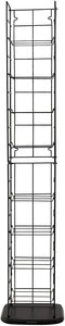 Atlantic Adjustable Wire Media Rack - Heavy Gauge Steel, Holds 153CDs, 72 DVDs, 8 Adjustable Shelves PN78205091