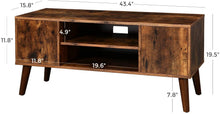 Load image into Gallery viewer, VASAGLE Retro TV Stand, TV Console, Mid-Century Modern Entertainment Center for Flat Screen TV Cable Box, Gaming Consoles, in Living Room, Entertainment Room, Office ULTV08BX
