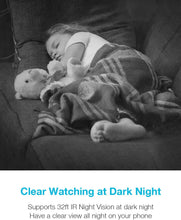 Load image into Gallery viewer, Baby Monitor, Lefun Wireless IP Security Camera WiFi Surveillance Pet Camera with Cloud Storage Two Way Audio Remote Viewing Pan Tilt Zoom Night Vision Motion Detect for Indoor Home Shop Office
