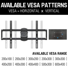 Load image into Gallery viewer, Mounting Dream TV Mount- Full Motion TV Mount for 42-70 inch TVs, TV Wall Mount Bracket with Dual Articulating Arms, Fits 12”- 16” Wood Studs, TV Wall Mounts with VESA 600x400mm Holds up to 100lbs
