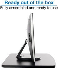 Load image into Gallery viewer, Mount-It! TV Turntable Stand, Rotating Swivel TV Base 32, 37, 40, 42, 47, and 50" TVs, 29 mm Thick Wood, Black
